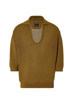 Zegna Oasi Lino polo shirt - Green