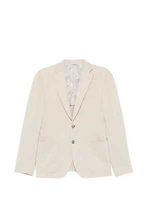 Manuel Ritz notched-lapel cotton blazer - Neutrals