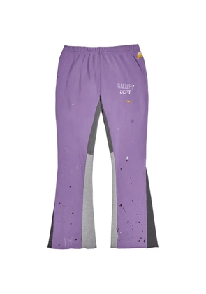 GALLERY DEPT. GD logo paint-splatter flared track pants - Purple