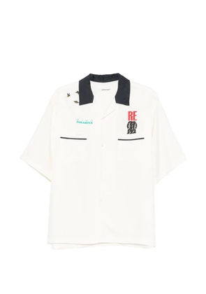 Undercover contrast-collar shirt - Neutrals