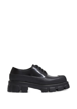 Prada Monolith leather Derby shoes - Black