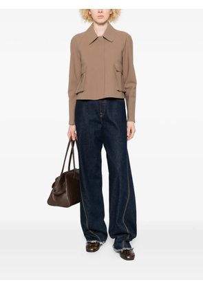 Harris Wharf London point-collar jacket - Neutrals