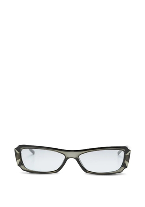 Gucci Pre-Owned 2010s rectangle-frame sunglasses - Black