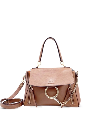 Chloé Vintage 1970s medium Faye Day ring chain shoulder bag - Brown