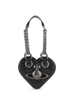 Vivienne Westwood Juliet heart leather shoulder bag - Black