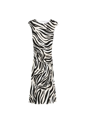 Marella Rugiada zebra-pattern midi dress - Black