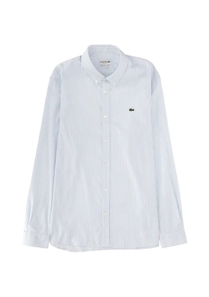 Lacoste striped button shirt - White