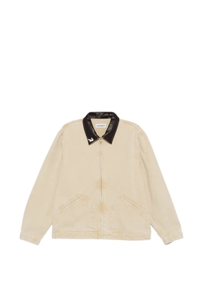 CARNE BOLLENTE polo-collar zip-fastening jacket - Neutrals