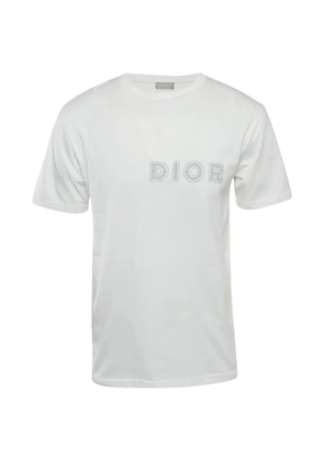 Christian Dior Pre-Owned logo-print crew-neck T-shirt - White