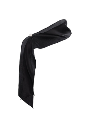 MANURÍ Donna silk scarf - Black
