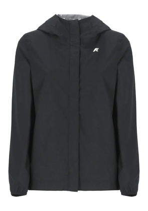 K-Way Marguerite hooded zip-front jacket - Black