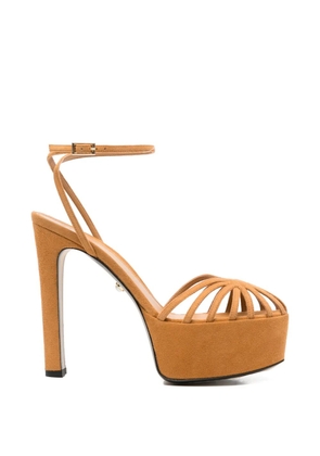 Alevì Eva platform strap sandals - Brown