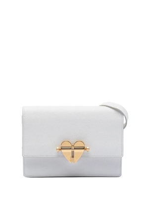 Prada Pre-Owned 2010-2026 Saffiano Heart Lock crossbody bag - White