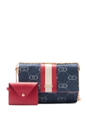 LIU JO jacquard cross body bag - Blue