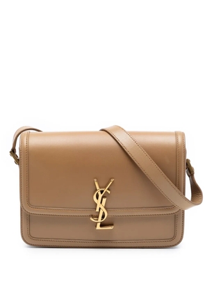 Saint Laurent Pre-Owned 2021 medium Calfskin Solferino Satchel In Box crossbody bag - Brown