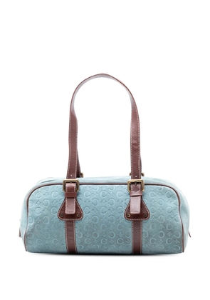 Celine Pre-Owned 2000 C Macadam Suede shoulder bag - Blue