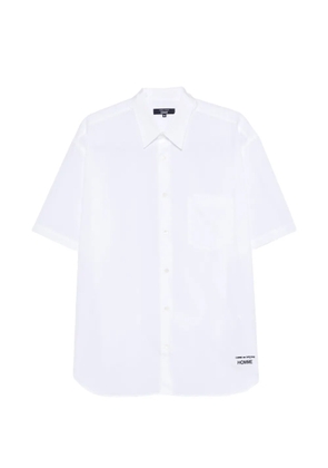 Comme des Garçons Homme short sleeve pocket shirt - White