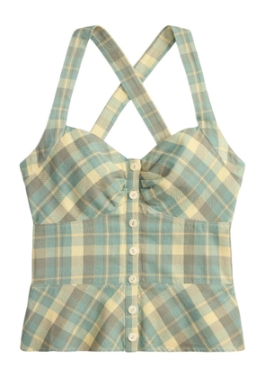 Ralph Lauren RRL plaid buttoned top - Green