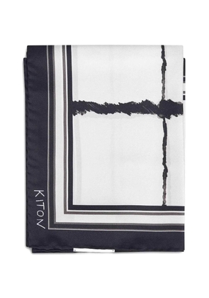 Kiton silk scarf - Black