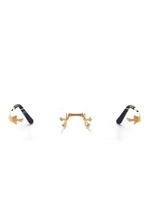 Cartier Eyewear rectangle-frame glasses - Gold