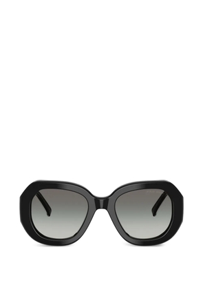 Giorgio Armani geometric-frame sunglasses - Black