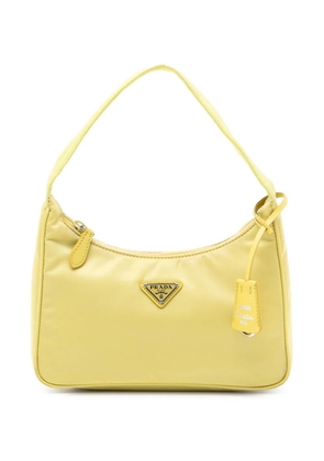 Prada Pre-Owned 2019-2026 Mini Tessuto Re Edition 2000 shoulder bag - Yellow