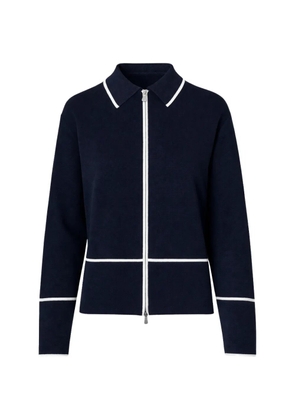 Gran Sasso piped zip jacket - Blue