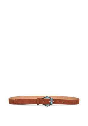 ERMANNO FIRENZE suede belt - Brown