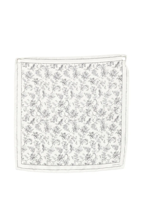 Golden Goose floral-print scarf - White
