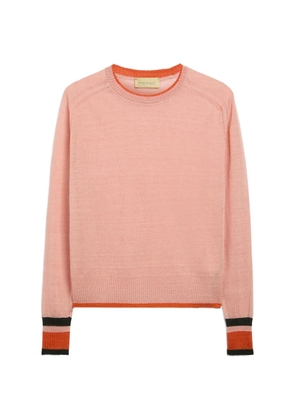Momoni Rio contrasting edges sweater - Pink