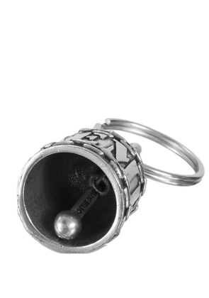 Supreme embossed detail keyring - Silver