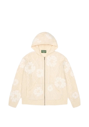 Denim Tears zip hooded fisherman sweater - Neutrals