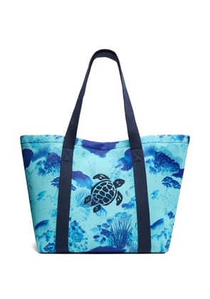 Vilebrequin printed beach bag - Blue