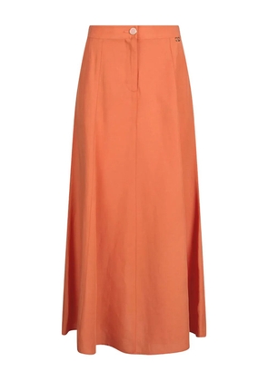 LIU JO high-waisted midi skirt - Orange