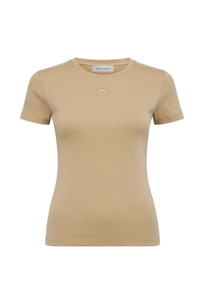 Marine Serre moon logo T-shirt - Neutrals