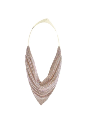 Benedetta Bruzziches crystal rhinestones handle pouch - Pink