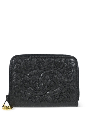 CHANEL Pre-Owned 1998 logo-embossed wallet - Black