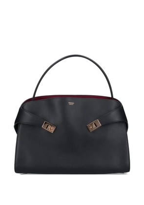Ferragamo large Hug turn-lock soft shoulder bag - Black