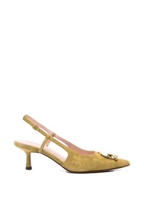 Coccinelle buckle pointed-toe pumps - Green