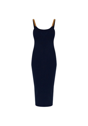 Michael Michael Kors chain-strap ribbed midi dress - Blue