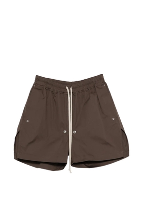 Rick Owens Bella drawstring zip shorts - Brown