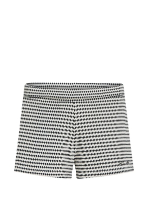 Karl Lagerfeld crochet striped mini shorts - White
