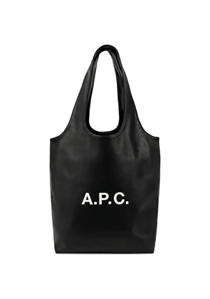 A.P.C. logo tote bag - Black