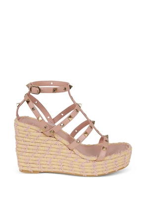 Valentino Garavani Rockstud heeled espadrilles - Pink