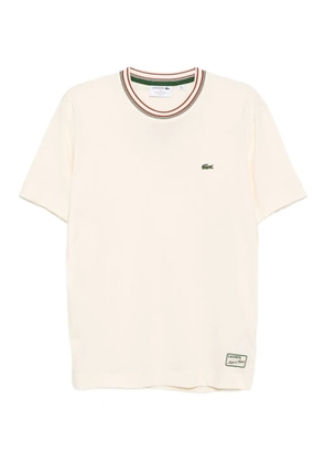 Lacoste logo-embroidered T-shirt - Neutrals