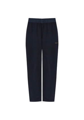 Moncler logo-patch cotton track pants - Blue