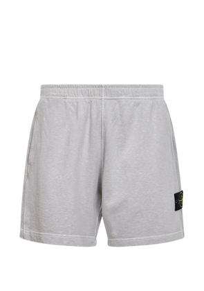 Stone Island elasticated badge shorts - Grey