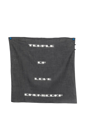 Rick Owens DRKSHDW graphic-print scarf - Black