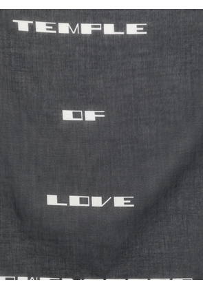 Rick Owens DRKSHDW graphic-print scarf - Black
