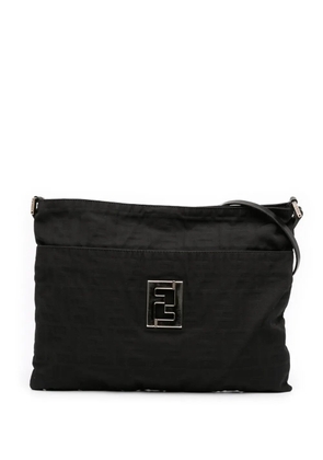 Fendi Pre-Owned 2000-2010 Zucca Canvas shoulder bag - Black